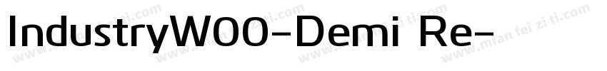 IndustryW00-Demi Re字体转换